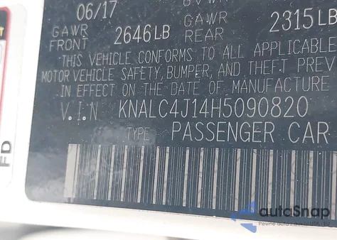 2017 Kia Cadenza Premium z USA, uszkodzony, nr VIN KNALC4J14H5090820